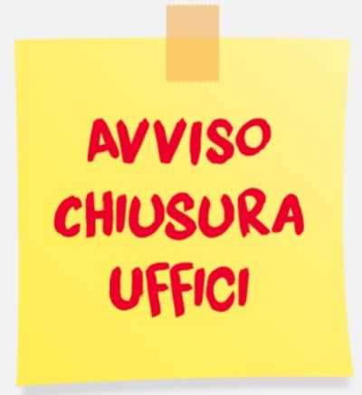 avviso chiusura ufficio